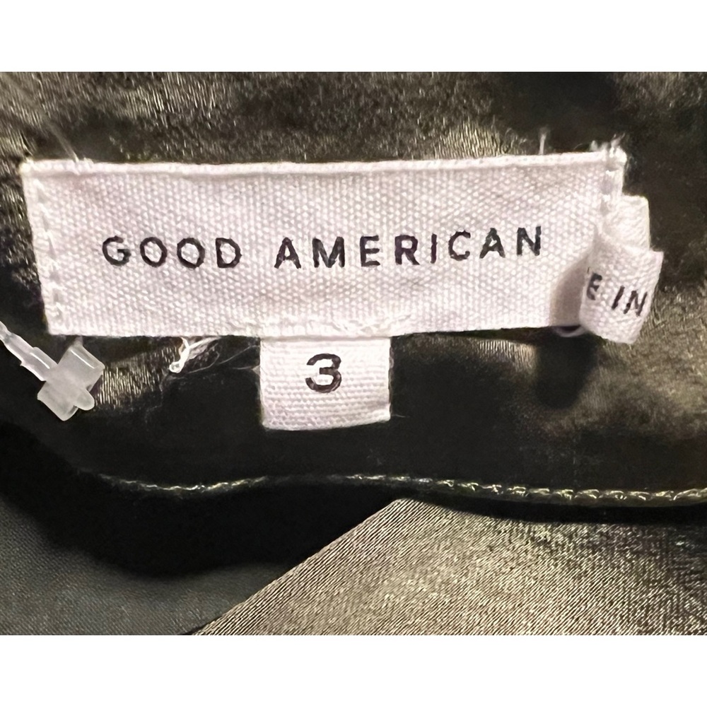 Good American Long Sleeve Washed Satin Wrap
Front Bodysuit Large - Picture 5 of 7